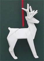 Origami Deer white